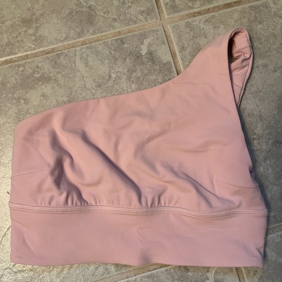 Lululemon Pink One-Shoulder Align Sports Bra - Picture 2 of 3